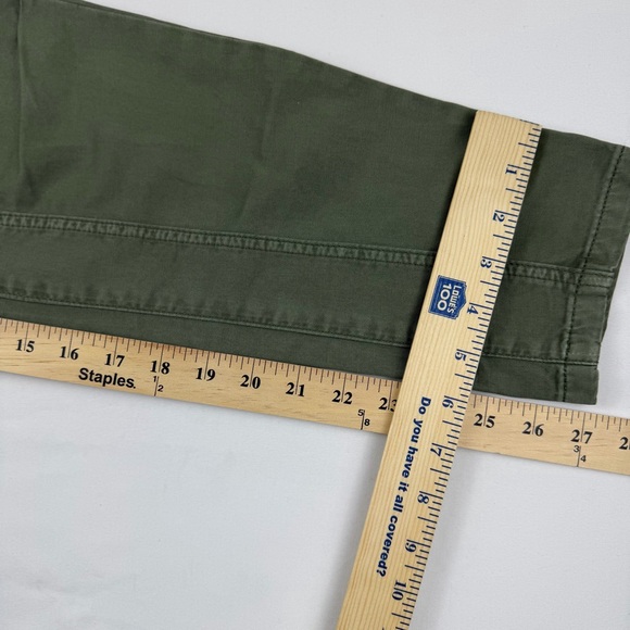 Anthropologie Pilcro The Wanderer Pants Green Utility Cargo Pants Size 23 EUC - Picture 12 of 16